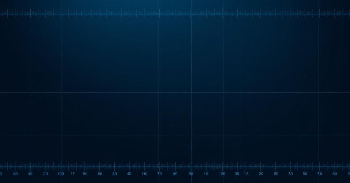 Concept visualization of a dark technical measurement grid